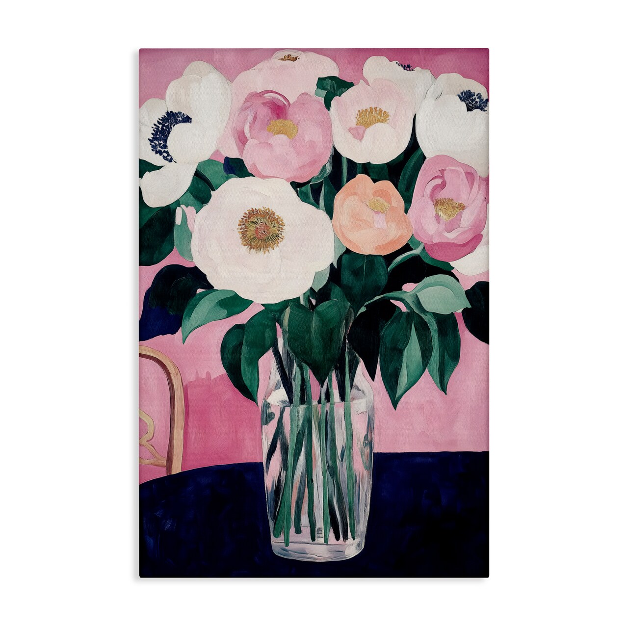 Stupell Industries The Vase And Chair Canvas, design by Annabelle Hall